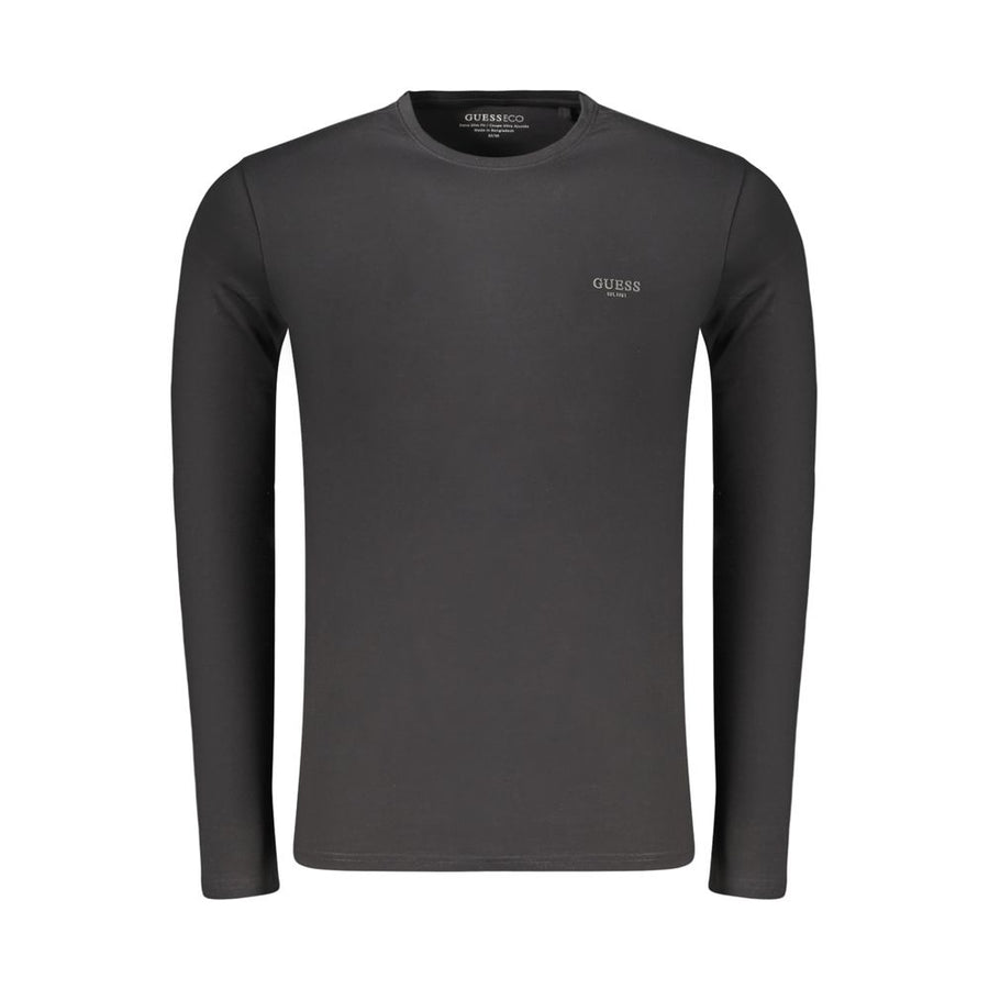 Black Cotton Men's T-Shirt
