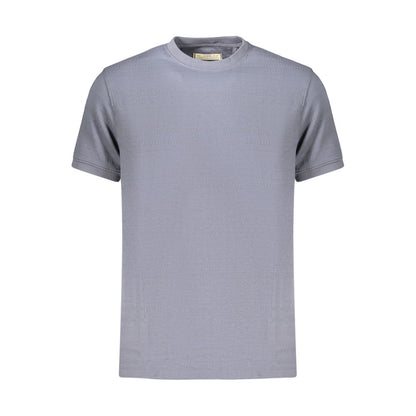 Blue Cotton Men's T-Shirt