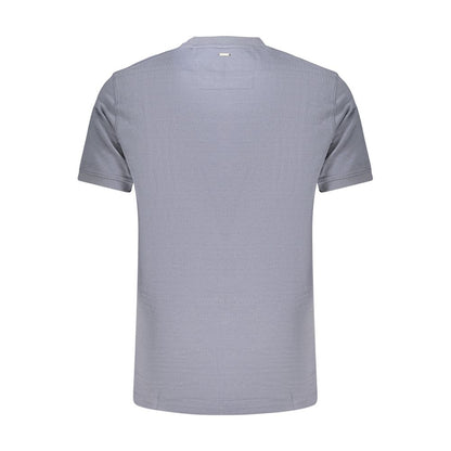 Blue Cotton Men's T-Shirt