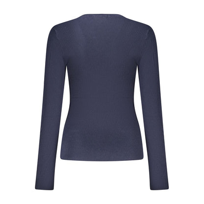 Blue Viscose Women's Sweater
