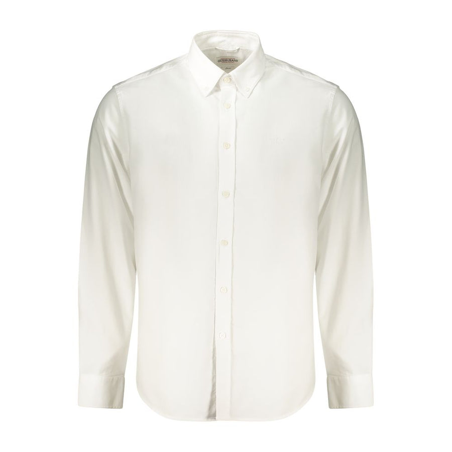 White Cotton Men's Shirt