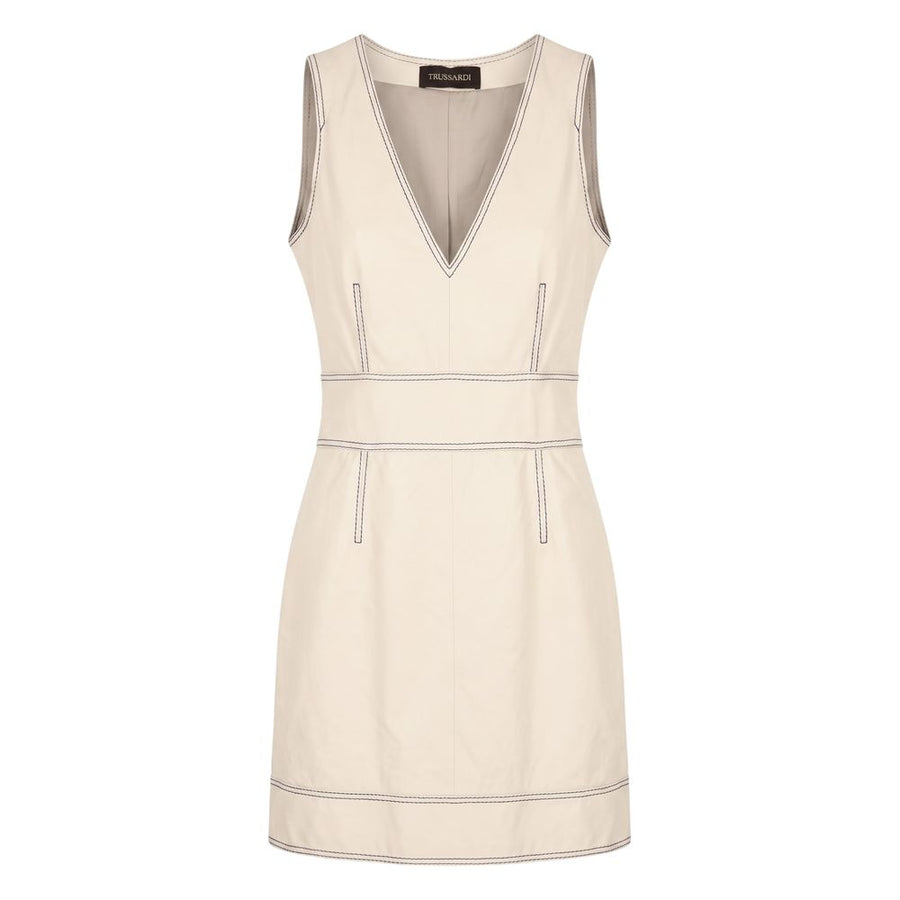 Beige Lamb Women Dress