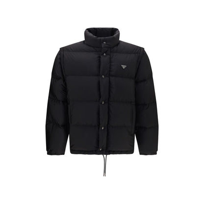 Black Goose Down Full-Length Jacket