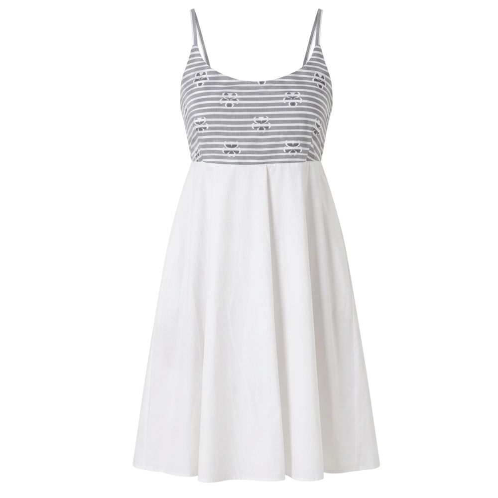 White Cotton Women Dress