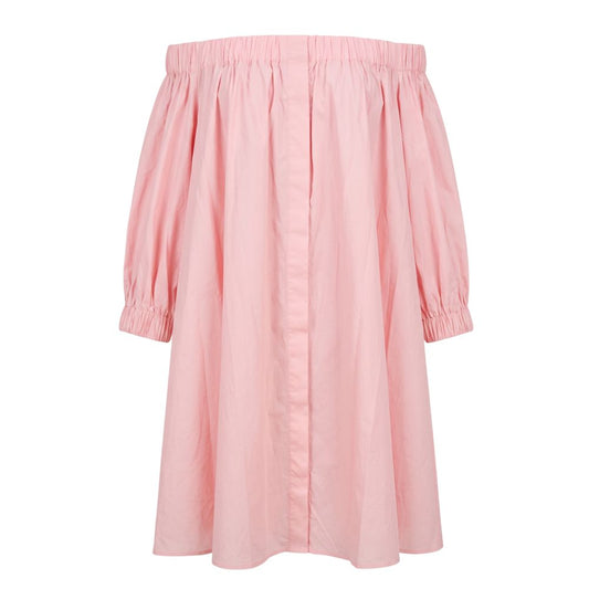 Pink Cotton Women Dress