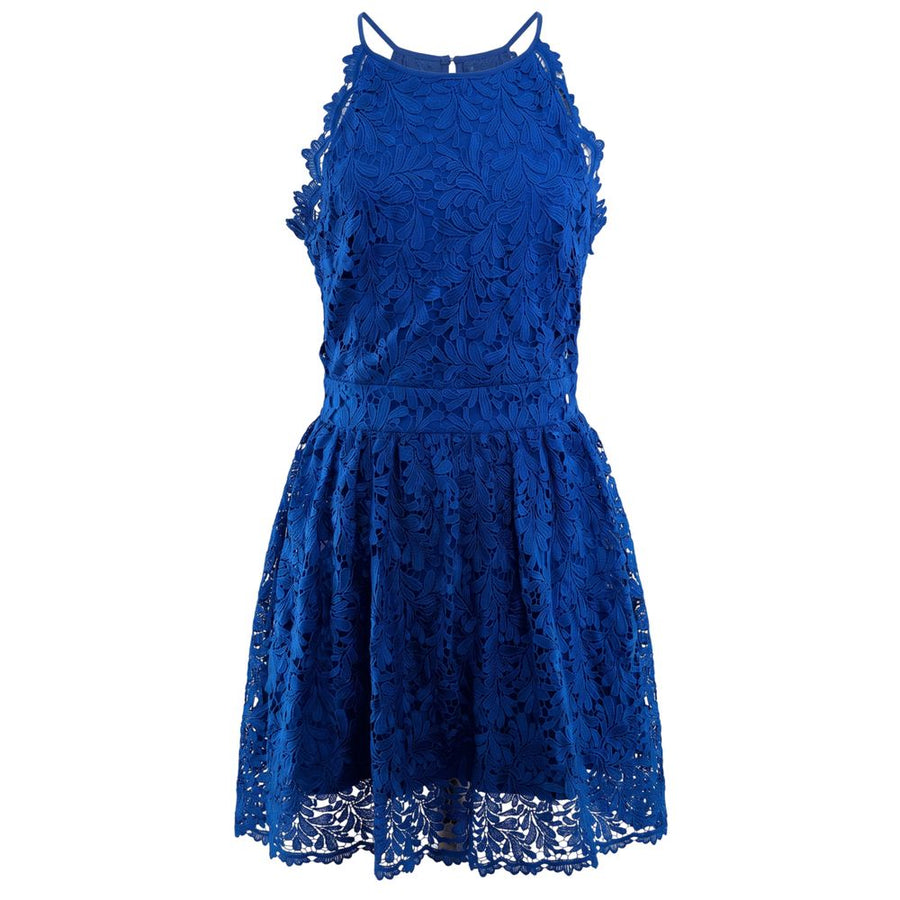 Blue Polyester Women's Dress