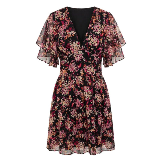 Black Polyester Women Dress