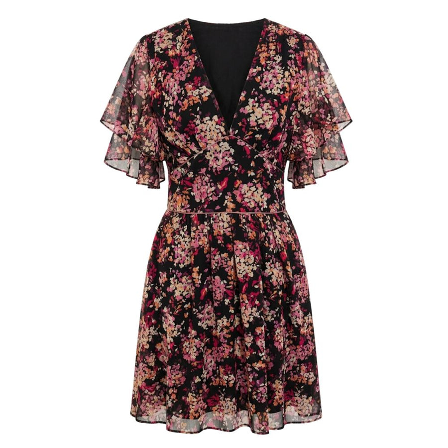 Black Polyester Women Dress