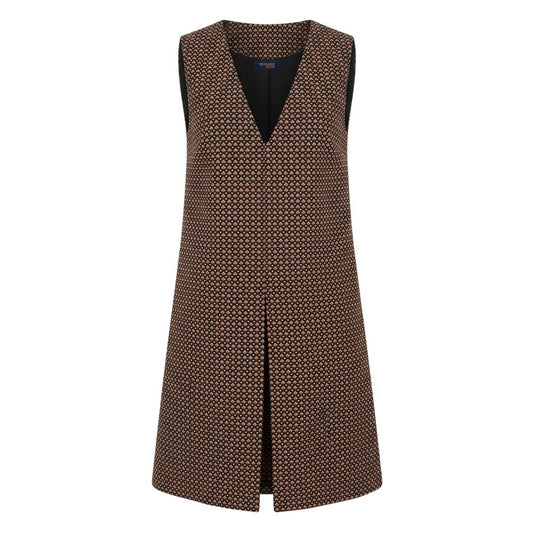 Beige Polyester Women Dress