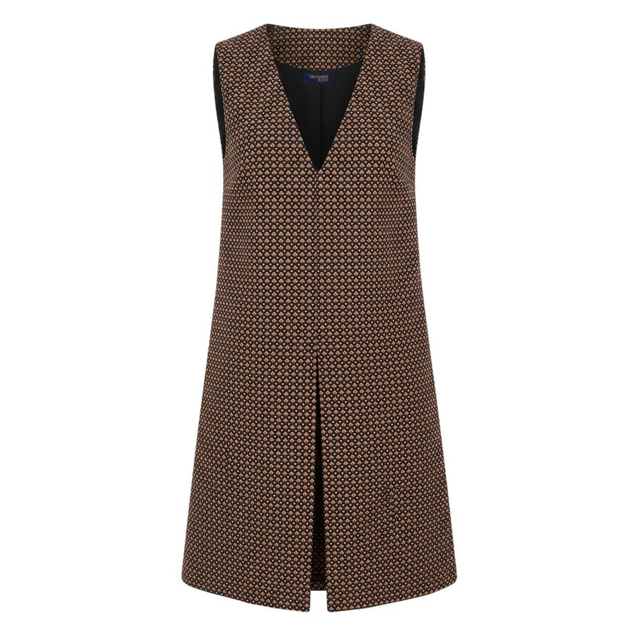 Beige Polyester Women Dress
