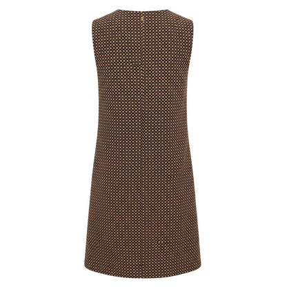 Beige Polyester Women Dress