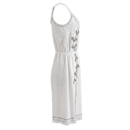 White Cotton Women Dress