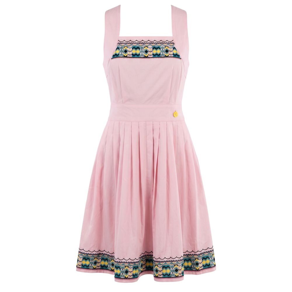 Pink Cotton Women Dress