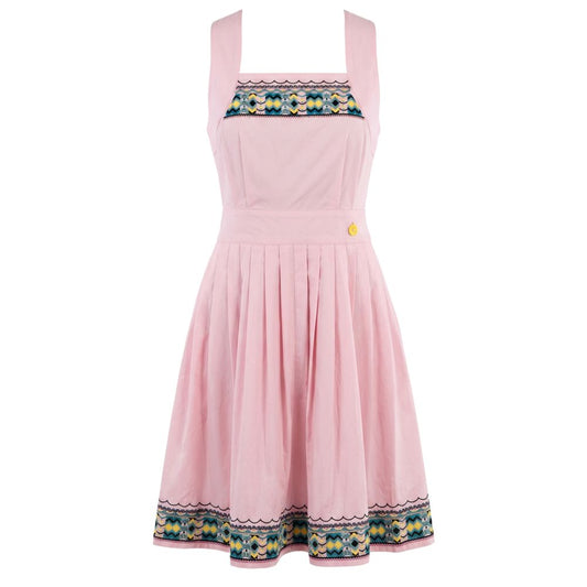 Pink Cotton Women Dress