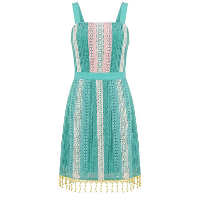 Green Cotton Women Dress