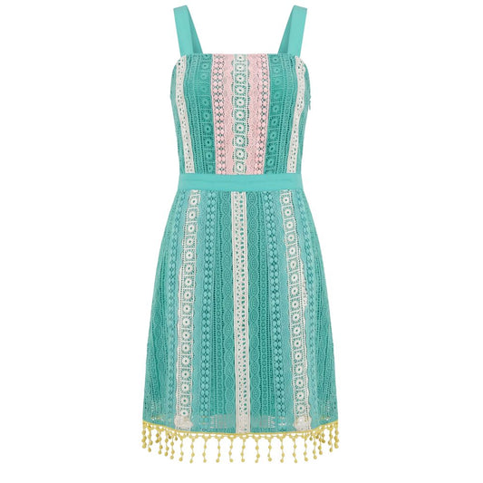 Green Cotton Women Dress