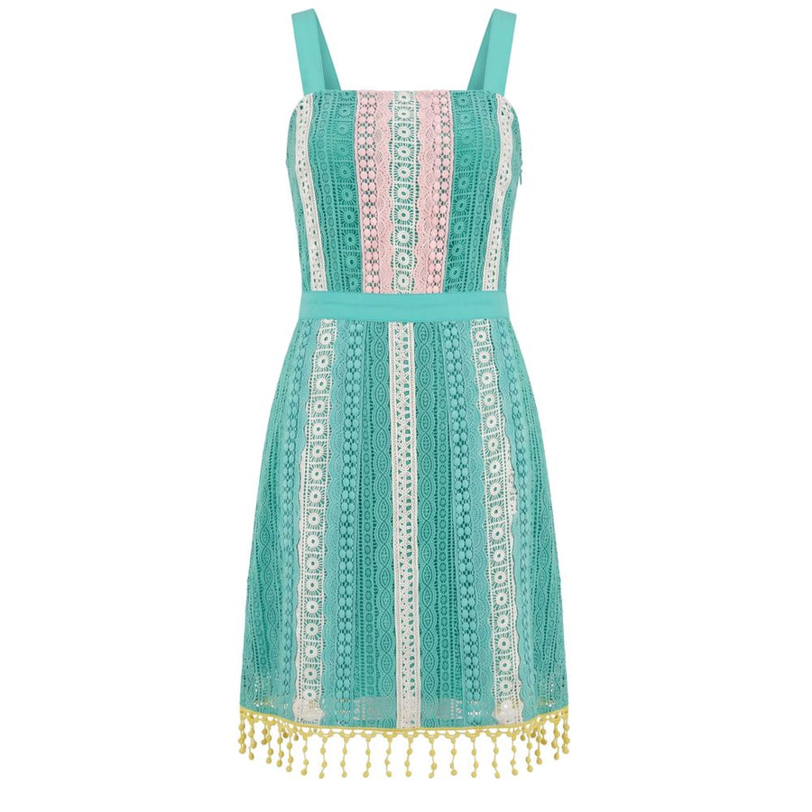 Green Cotton Women Dress