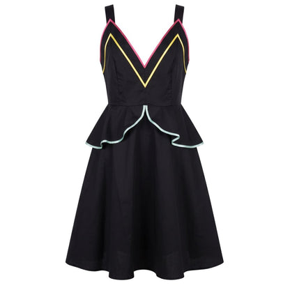 Black Cotton Women's Dress
