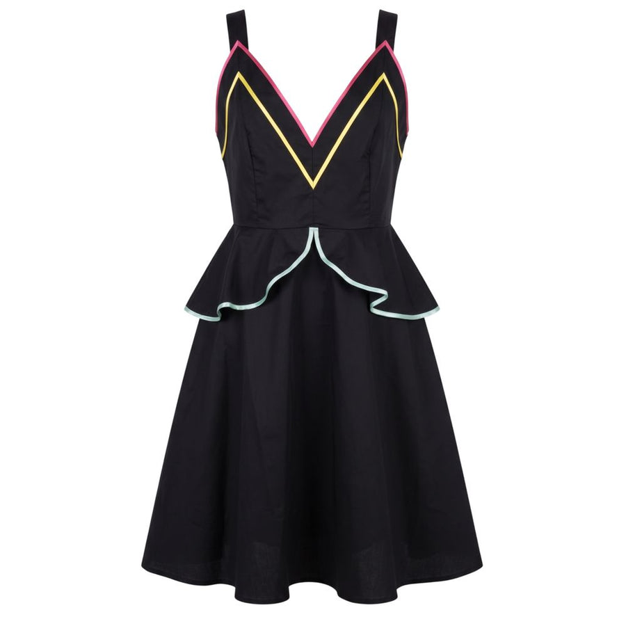 Black Cotton Women's Dress