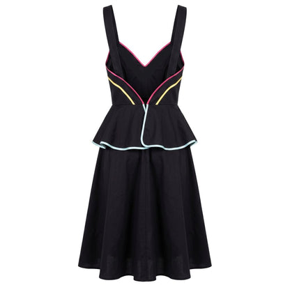 Black Cotton Women's Dress