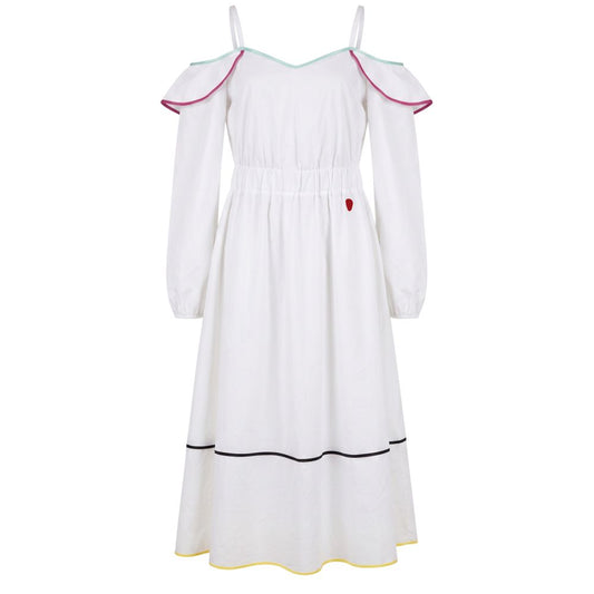White Cotton Women Dress