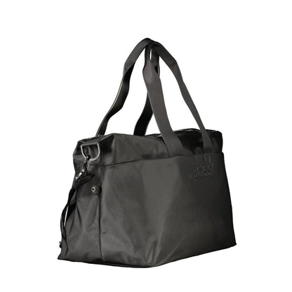 Black Polyurethane Men's Bag