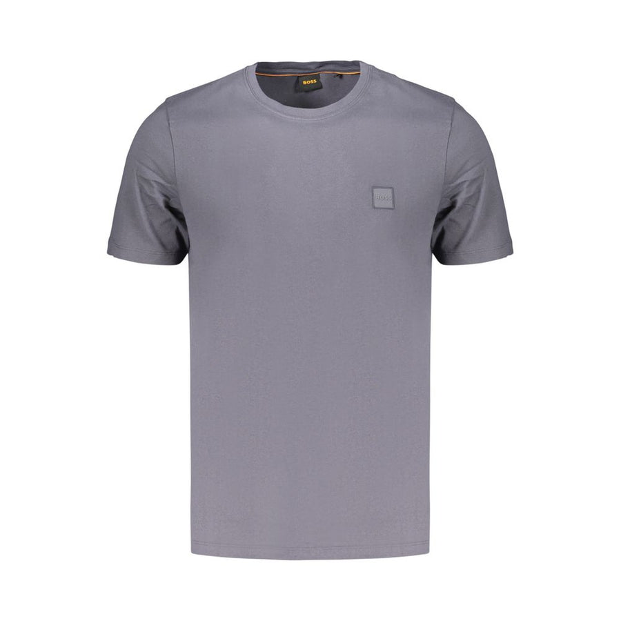 Blue Cotton Men's T-Shirt