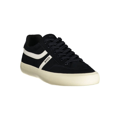 Blue Polyurethane Men's Sneaker