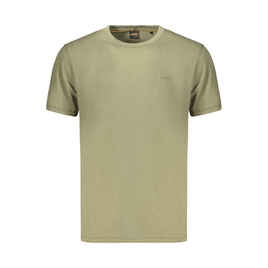 Green Cotton Men's T-Shirt