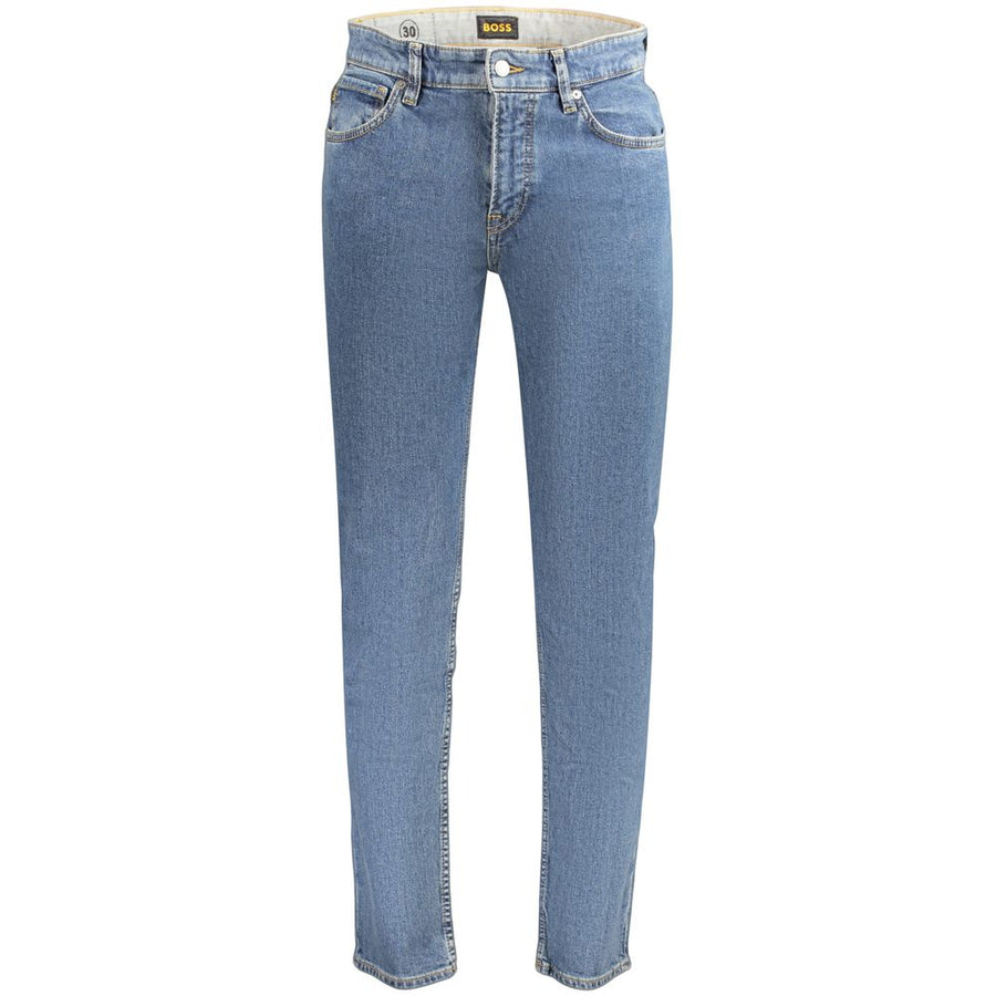 Blue Cotton Men's Jeans