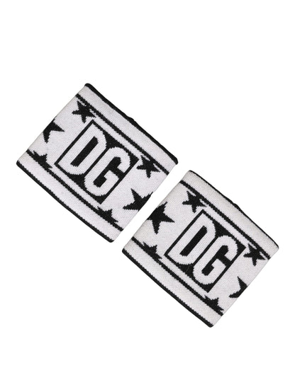 Men Set White Black Wool Logo #DGMILLENNIALS Wristband