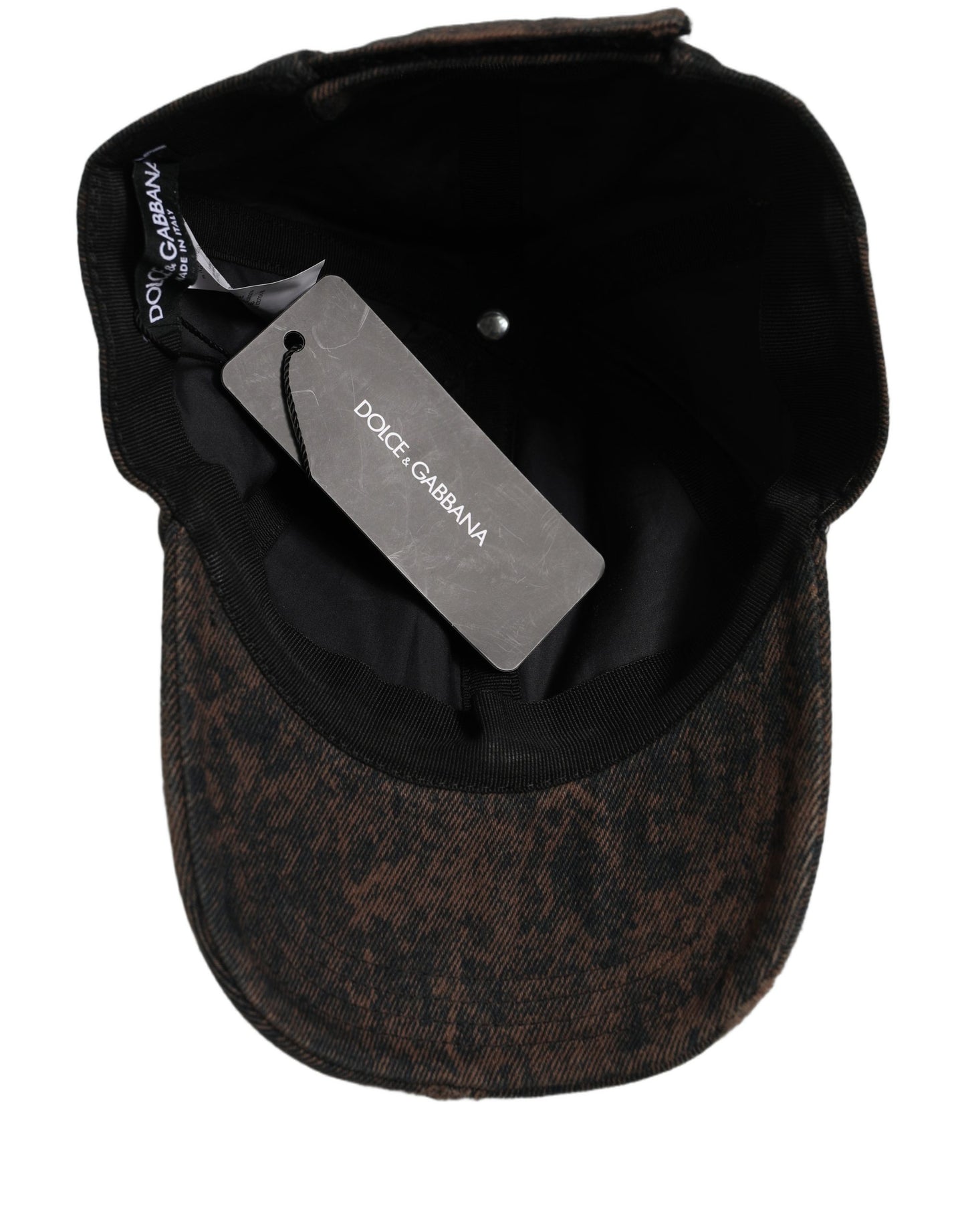 Men Brown Cotton Distressed Baseball Cap Hat