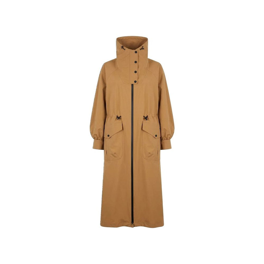 Brown Polyester Coat