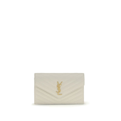Beige Calf Leather Bos Taurus Wallet
