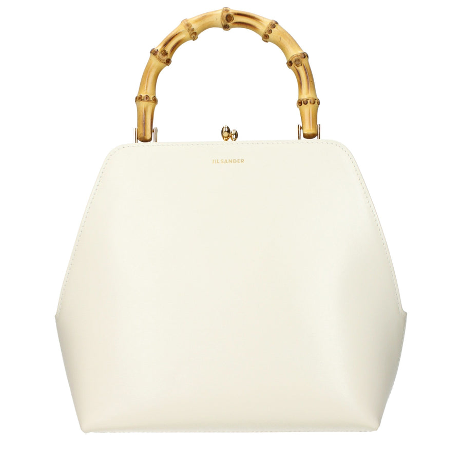 Beige Leather Handbag