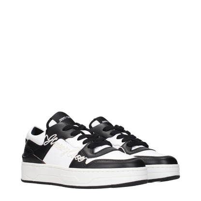 Black Leather Low Top Sneakers