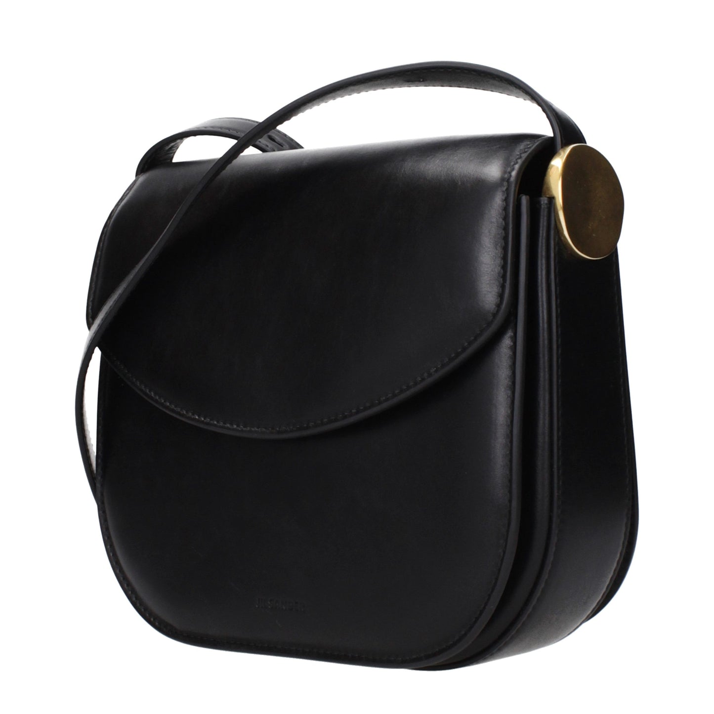 Black Leather Crossbody Bag