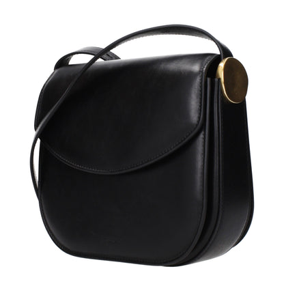 Black Leather Crossbody Bag