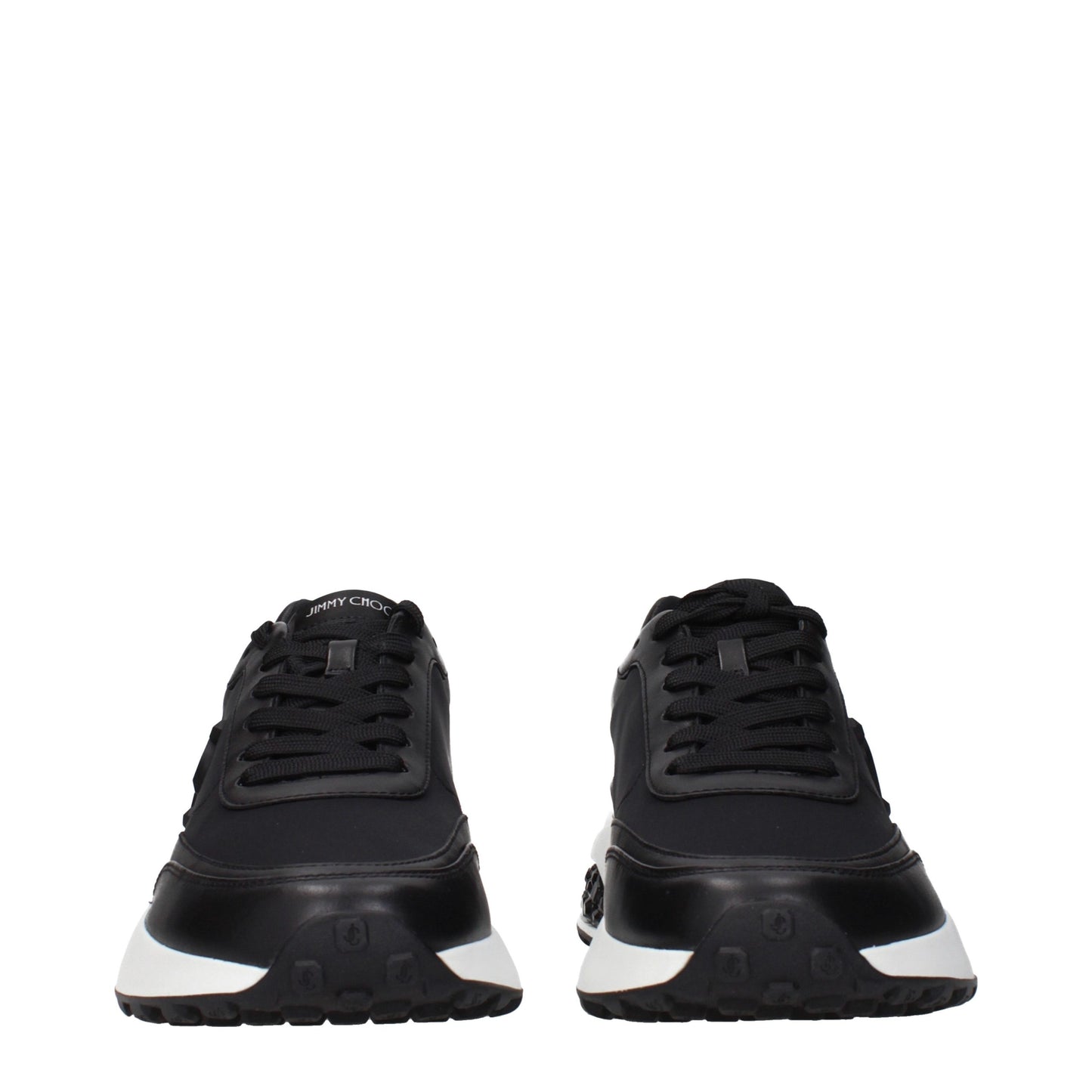 Black Fabric Athletic Sneakers