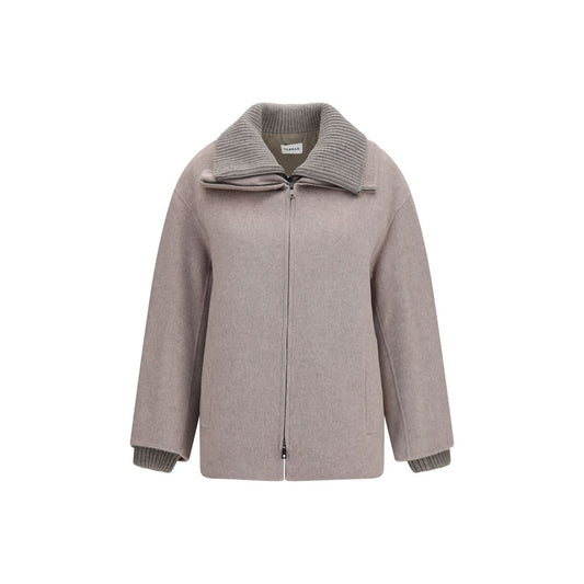 Beige Wool Oves Aries Full-Length Jacket