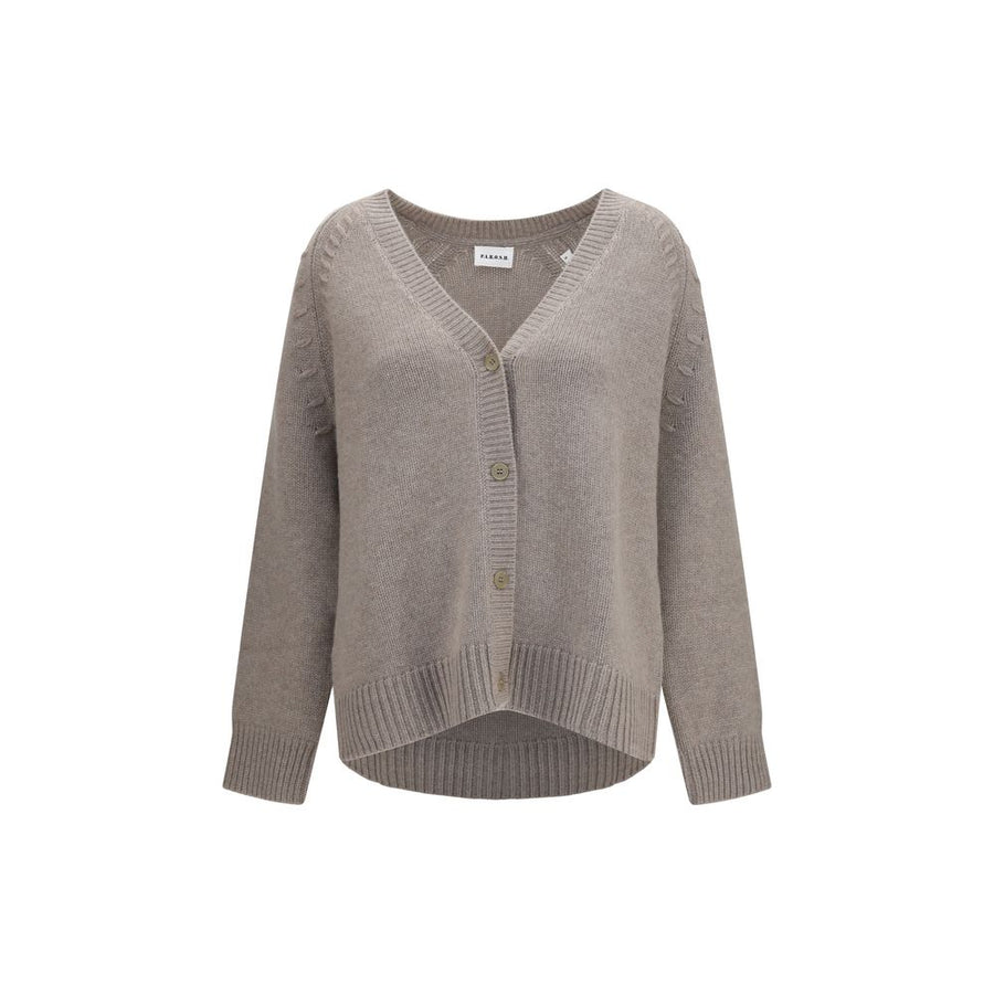 Beige Cashmere Cardigan