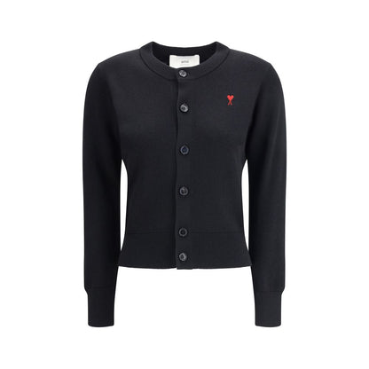 Black Merino Wool Cardigan