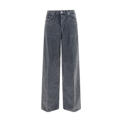 Gray Cotton Jeans Denim