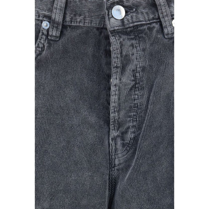 Gray Cotton Jeans Denim