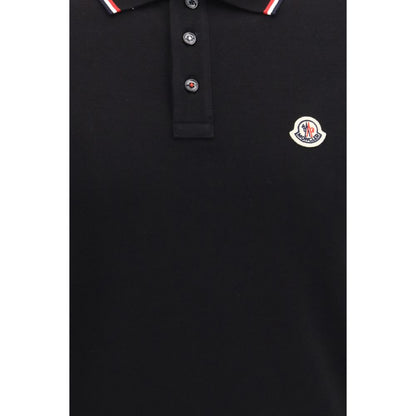 Black Cotton Polo Shirt