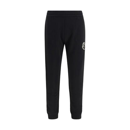 Black Cotton Athletic Pants