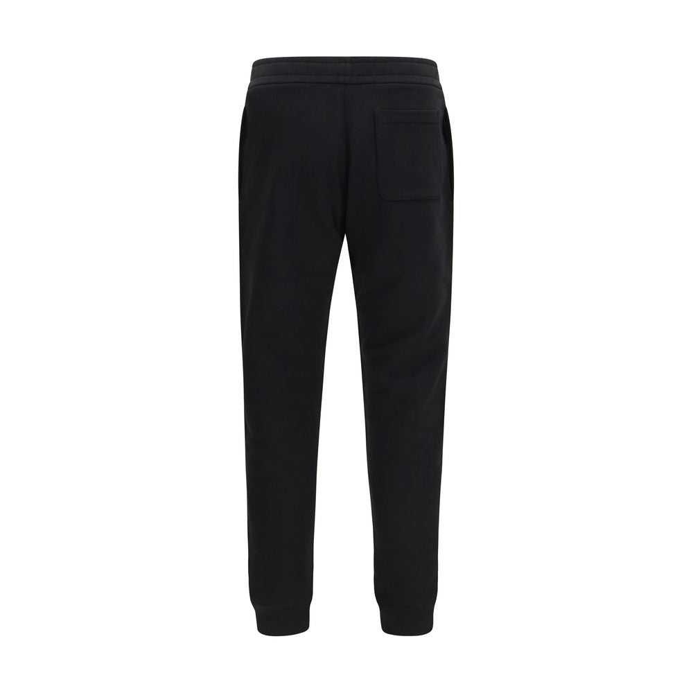 Black Cotton Athletic Pants