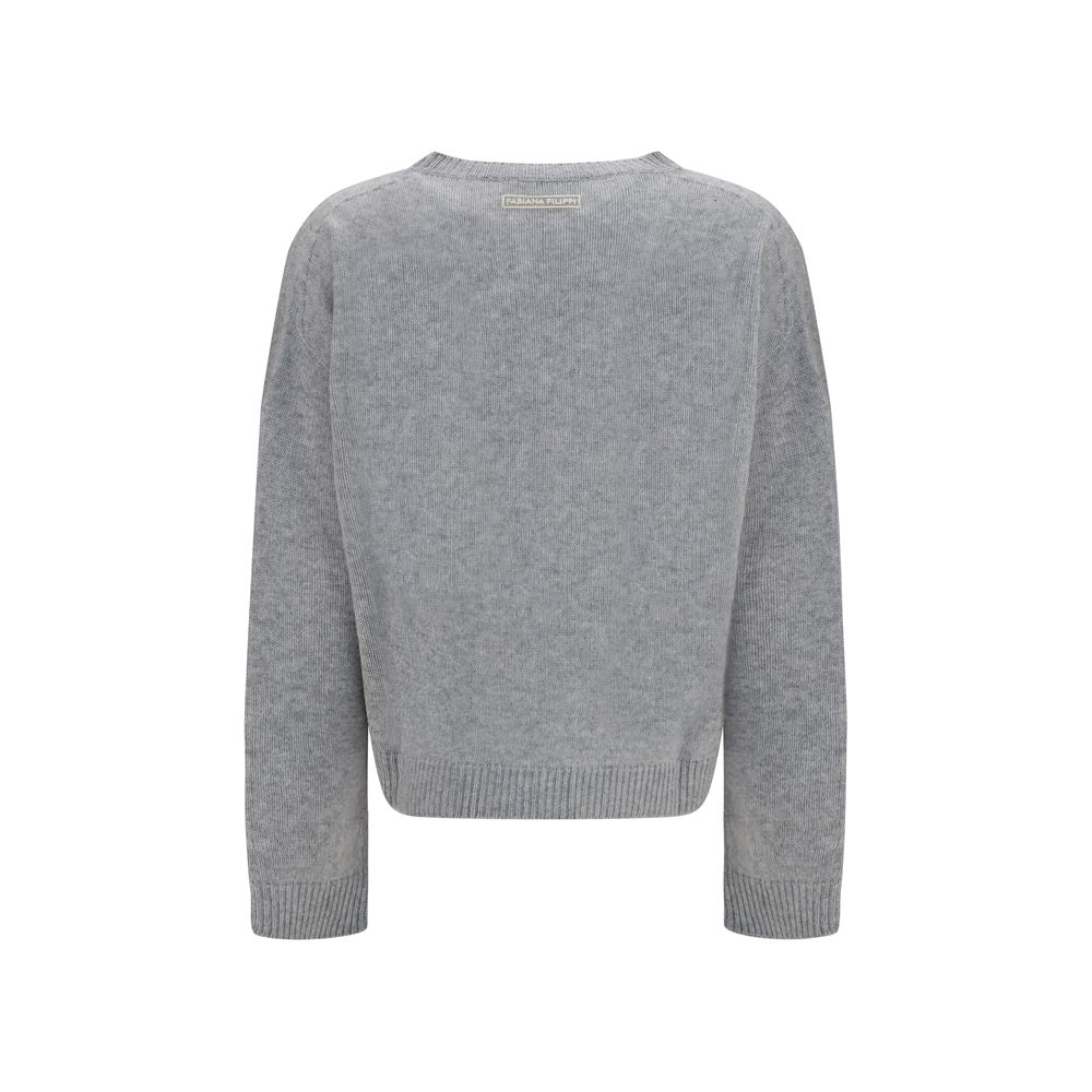 Gray Cashmere Sweatshirt