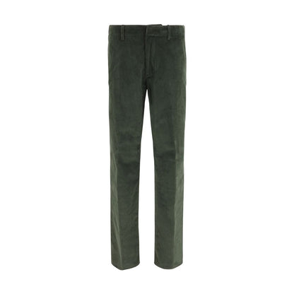 Bicolor Cotton Casual Pants