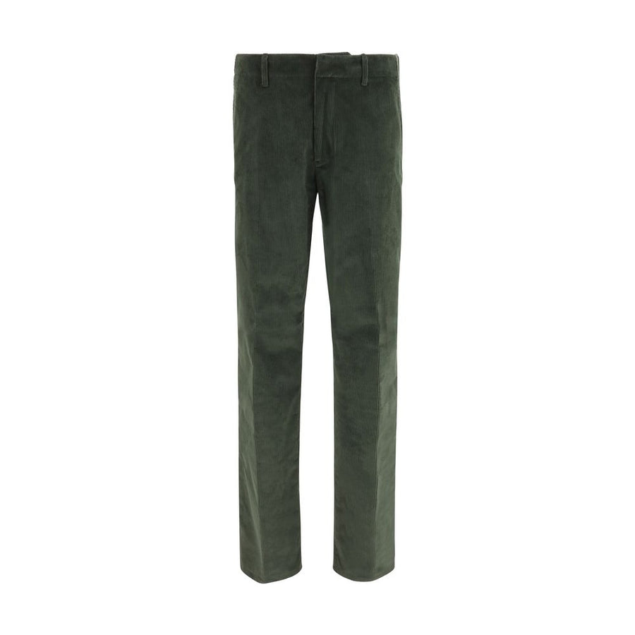 Bicolor Cotton Casual Pants
